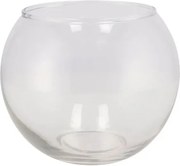 Baňatá sklenená váza Sphere transparent - Ø 17*14 cm