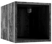 Kúpeľňová skrinka Qubik čierny betón 30x30x44