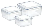 Tescoma 3-dielna sada dóz FRESHBOX, 0,4/0,7/1,2 l, štvorcová, 3 ks