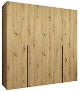 Skriňa Alicante I 200 artisan čierna