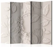 Artgeist Paraván - Paper Flowers (Cream) [Room Dividers]