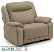 Kožené kreslo CONTINENTAL 1P, cappuccino (cappuccino 313)