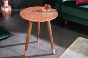 Luxusný odkladací stolík z masívu Alcazar Akácia medený 40cm
