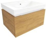 Kúpeľňová skrinka s umývadlom SAT Feel 60x30x46 cm medový dub mat SATFEEL60DMU1
