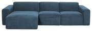 Modrá menčestrová rohová pohovka (ľavý roh) Sting – Scandic