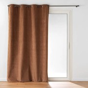 Hnedý zamatový záves 140x260 cm Olympe – douceur d'intérieur