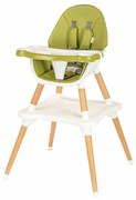 New Baby Jedálenská stolička Grace 3v1 zelená, 61 x 101 x 61 cm