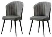 Súprava jedálenských stoličiek Rubi Grey, 2 ks