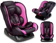Otočná autosedačka Lorenzo 0-25kg | čierno-ružová