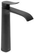 Vysoká umývadlová batéria SAT Infinitio bez výpusti čierna matná SATBSINF285C
