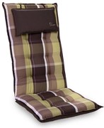 Sylt, čalúnená podložka, podložka na stoličku, podložka na vyššie polohovacie kreslo, vankúš, polyester, 50 × 120 × 9 cm