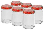 Browin 11252 sada zaváracích pohárov s viečkom Twist 500 ml, 6 ks