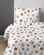 Posteľná obliečka Sports Balls 140x200/70x80 cm – 100 % bavlna