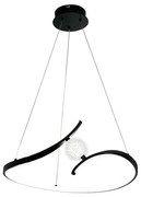 LED Luster na lanku PERLA LED/34W/230V čierna