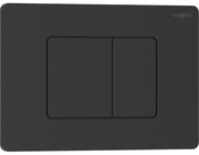 Mexen Tex 05, splachovacie tlačidlo z nehrdzavejúcej ocele, čierna matná, 6105-02