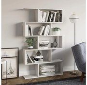 Knižnica NILUFER 156x90 cm biela