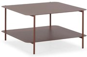 Terakotový kovový konferenčný stolík 70x73 cm Beatrix – MOME