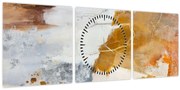 Obraz - Abstrakcia (s hodinami) (90x30 cm)