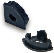 BERGE Koncové krytky profilov BRG-20 2 ks čierne