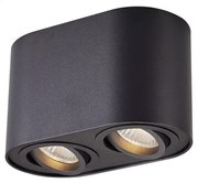 Zuma Line ACGU10-191-N - Bodové svietidlo RONDOO 2xGU10/50W/230V čierna