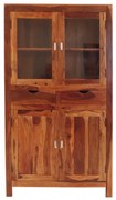 Vitrína Amba 100x180x45 z indického masívu palisander Natural