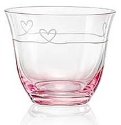 Crystalex Diamond heart svietnik 80 mm