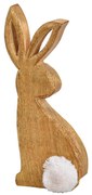 Veľkonočný zajac z mangového dreva BUNNY POM - viac veľkostí Veľkosť: S