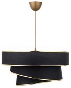 Závesný luster Couper - Black, Gold