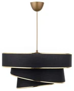 Závesný luster Couper - Black, Gold