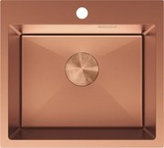 Mexen Solix nerezový 1-komorový drez 500 x 450 mm, meď - 6402501000-65
