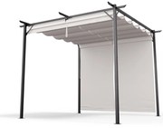 Blumfeldt Pantheon Robust, pergola, 3 x 3 m, s bočnými roletami, práškovo lakovaná oceľ odolná voči poveternostným vplyvom