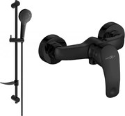 Mexen Fabia DF05 sprchová batéria so sprchovou zostavou, čierna - 74654DF05-70