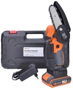 Aku reťazová píla  Solight RNP100A1 s príslušenstvom a praktickým kufrom - lišta 127 mm - 21 V