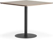 Barový stôl METRIC, rozširujúci diel, 1000x1000x900 mm, čierna/orech