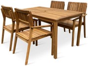 Noela Záhradná drevená zostava 1+4 Lucy I.