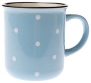 Keramický hrnček Bodka 350 ml, modrá