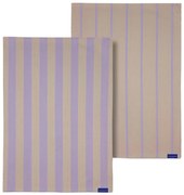 Bavlnené utierky v súprave 2 ks 50x70 cm Stripes – Mette Ditmer Denmark