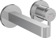 Hansgrohe Finoris, umývadlová batéria pod omietku 180, 2-otvorová inštalácia, EcoSmart, chrómová, HAN-76051000