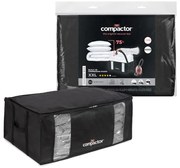Čierny úložný box s vákuovým obalom Compactor Black Edition, objem 210 l