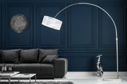 Dizajnová stojaca lampa Extenso 230cm biela