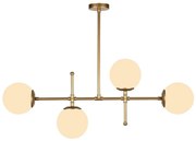 Závesné svietidlo v zlatej farbe Squid Lighting Kruva, výška 57 cm