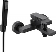 Mexen Uno R77 vaňová batéria so sprchovacím setom, čierna - 7143R77-70