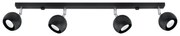 Bodové svietidlo Oculare, 4x čierne kovové tienidlo, (možnosť polohovania)