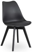 Stolička MARK čierna farba ekokoža - vintino.sk