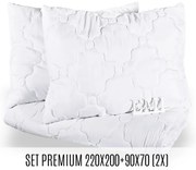 Set manželskej prikrývky a vankúšov Premium 220x200 + 90x70 (2x) EMI
