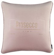 Room99 Dekoračná obliečka na vankúš UNIQUE PROSECCO TIME Púdrová 45 x 45 cm