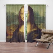 Sablio Záves Mona Lisa - Leonardo da Vinci: 2ks 140x250cm