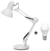 Brilagi - LED Stolná lampa ROMERO 1xE27/10W/230V biela