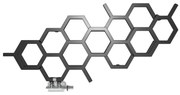 Terma Hex 502x1126 vodný radiátor RAL9005 Pololesk YL