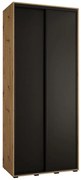 Skriňa 45 Canaris 1 120 artisan/čierna/čierna